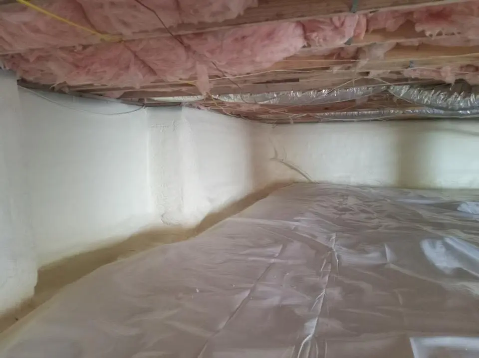 Crawl space encapsulation with closed-cell spray foam for Roof Maintenance in Springfield